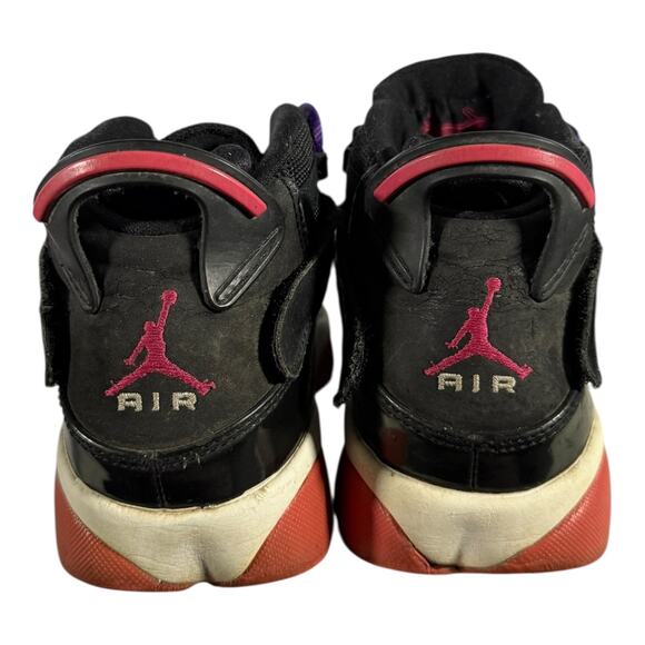 Nike Jordan Jumpman Two Trey GS Black Red Youth 4Y Basketball Shoes (Lace Swap) - Picture 5 of 8